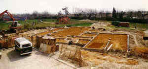 Building site on the edge of Hangleton park